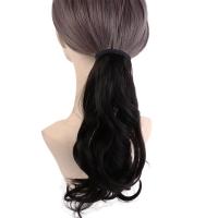 Peluca de cola de caballo rizada de fibra resistente al calor, extensión de cabello, pinza ondulada, cola de caballo, peluca sintética de cola de poni marrón para niñas - details 2