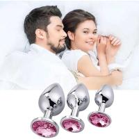 Mini Enchufe de Metal Suave 3 Tamaños Estimulador de Sensualidad para Mujeres y Hombres - details 0