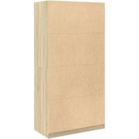 Armario de madera contrachapada color Roble 100x50x200 cm, Armarios Dormitorio, Armario Ropero, Roperos de Dormitorio, Armario para Habitación - details 5