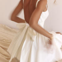 BUNO-Mini vestido sin espalda con tirantes finos para mujer, Vestidos sexis sin mangas ajustados con cuello Halter y cordones con lazo, Vestidos de fiesta de medianoche - details 1