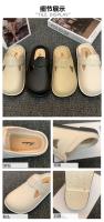 Baotou Medias Zapatillas para Mujer Primavera Verano Estilo Simple Cómodo Ligero Perezoso Zapatos con Agujeros Planos - details 5