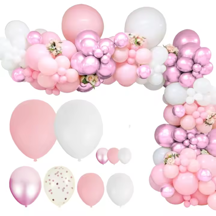 Globos de fiesta de piezas, conjunto rosa, 06, 104 - 1