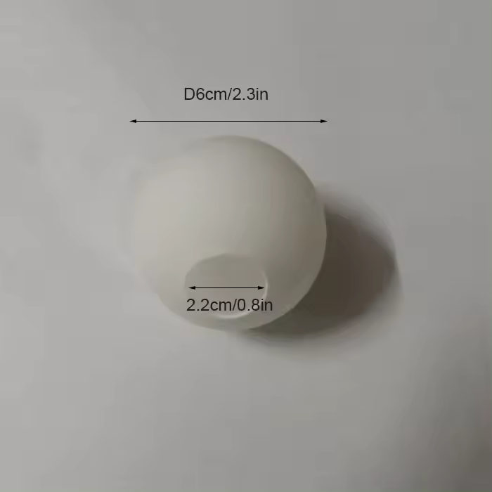 Pantalla de lámpara de vidrio blanco, accesorio redondo, forma de globo, ajustable, 10 cm, 12 cm, 15 cm, 20 cm, 25 cm, - 1