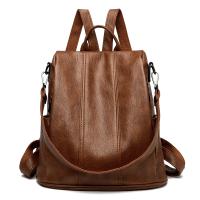Nueva mochila antirrobo, monederos de cuero suave de alta calidad, bolso vintage para mujer, mochilas escolares, mochila de viaje, mochila para mujer - details 0