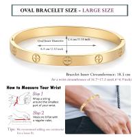 Pulseras de oro para mujer Amistad Amor Brazalete Pulseras Cubic Zirconia Pulsera de acero inoxidable Joyería San Valentín Cumpleaños Regalos de Navidad para mujeres Stuffers de medias - details 0