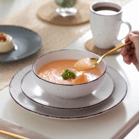 Juego de Cena VANCASSO MODA 16 Piezas Cerámica Mezcla de Colores con Plato de Cena Plato de Postre Tazas y Bolsas Material de Cocina y Hogar Producto Normal Fabricado en China - details 6