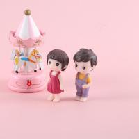 Regalo de Navidad DIY, Mini bonsái bonito para casa de muñecas, pequeños amantes, figurita de pareja en miniatura, muñeca artesanal, adorno para niño y niña - details 1