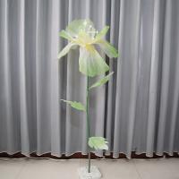 Iris Artificial de 60cm, gasa gigante, cabeza de flor grande, Iris simulado, paisajismo de boda, pétalos esponjosos, flor de hilo, adorno espacial - details 9