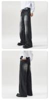 Jeans Baggy de Moda Vintage de Otoño Pantalones de Denim de Alta Calle de Corea para Hombres - details 11