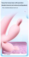 Leten conejo consolador vibrador punto G clítoris pezón estimulador vagina masajeador masturbador femenino orgasmo erótico juguetes sexuales para mujeres - details 6