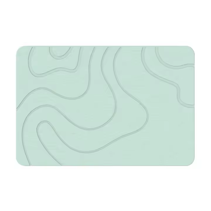 Alfombra de Baño de Piedra de Diatomea Suave, Absorbente de Agua, Secado Rápido, Alfombras de Entrada - 1