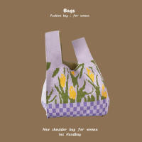 Nuevo Bolso de Moda para Mujer Bolso de Mano Casual de Lana Tejida Multicolor con Estilos Variados - details 41