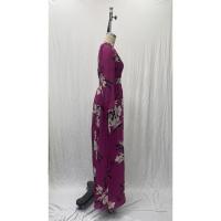Vestidos estampados para mujer, Vestidos de manga larga con cuello en V, Otoño, Nuevo - details 12