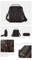 Bolso de cuero de vaca retro multifuncional para hombre de gran capacidad con hombro - details 9