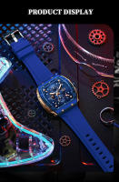 Reloj deportivo cuadrado informal de cuarzo para hombre al aire libre - details 10