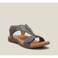 Sandalias ligeras con correa en el tobillo para mujer, zapatos Retro duraderos y suaves con punta abierta para playa y exteriores, 2024 - details 1