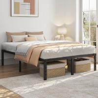 Bastidor de Cama Metálico Listones de Acero Espacio de Almacenamiento Bajo la Cama Fácil Montaje Cama Individual 90 x 190 x 36.5 cm Negro - details 37