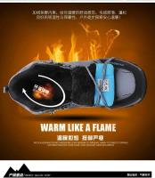 Zapatillas de deporte para hombre, montañismo, cuero impermeable, senderismo, invierno cálido para hombre, botas de nieve, zapatos de trekking al aire libre - details 32