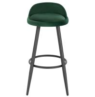 Taburete de Terciopelo Silla de Barra de Cocina con Resalto Mueble de Barra de Alta Comodidad - details 10