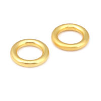Anillo de Cierre Redondo de Brasso Dorado Mate Joyería de Alta Calidad - details 59