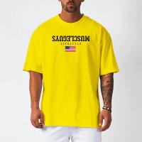 Oversized Casual Sports Mens T-shirt Summer Breathable Quick Dry Gym Fitness Bodybuilding Workout Shirt Loose Short Sleeves Tees - details 20