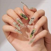 Arte de Uñas de Bambú Estilo Chino Set Completo Reutilizable con Diseño de Poesía y Pintura - details 8
