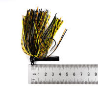 Gancho de cabeza de plomo para hombre y barba, 1 piezas, bloque de hierba de seda, anticolgante, inferior, subgancho, cebo biónico, cebo falso para lubina de mar - details 1