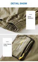 Pantalones de Senderismo Impermeables para Hombres Secado Rápido Desmontables Transpirables - details 13