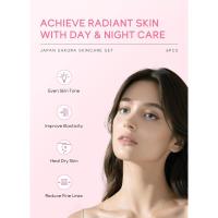 LAIKOU Sakura Glitter Set de cuidado de la piel, protector solar hidratante blanqueador, 6 piezas. - details 1