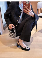 Zapatos de Mujer de Moda Sandalias Platas de Alta Gama con Tacón de Diamantes de Imitación - details 18