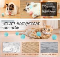Bola de Juguete Interactiva para Gatos, Pelota Interactiva,Carga USB Giratoria Automática de 360 Grados, Divertido para Gatitos - details 2