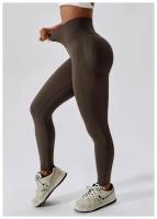 Pantalones de yoga sin costuras para mujer, leggings push up de cintura alta, ajustados, de secado rápido, elásticos, para entrenamiento - details 14