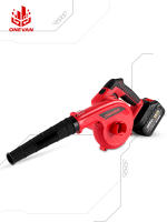 Soplador de aire eléctrico inalámbrico ONEVAN 2 en 1 de 3500W con 3 velocidades y 180° °   Soplador de hojas de succión de rotación para batería de 21V 18V - details 0