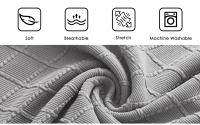 Funda de silla Jacquard para ordenador de oficina, funda de asiento dividida de LICRA, funda lavable, funda de cojín para asiento, funda Protectora extraíble - details 1