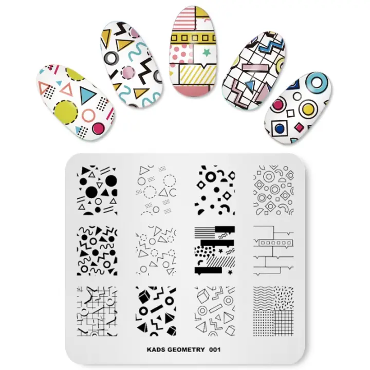Plantillas de Arte de Uñas KADS Prensa de Estampado de Acero Inoxidable para Impresión de Imagen Herramientas de Manicura para Uñas - 1
