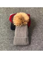 Gorro de invierno con pompones de piel para mujer, gorro de invierno para mujer y niña, gorros tejidos, gorro grueso para mujer - details 8