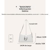 Premium commuter debajo del brazo bolso de las mujeres versátil moda bolso de hombro de piel de vaca baguette bolso de mensajero - details 0