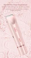 Afeitadora eléctrica 2 en 1 para mujer, brazo, piernas, axilas, cara, Bikini, pelos, afeitadora recargable de doble cabezal, recortadora de pelo corporal, uso en seco y húmedo - details 10