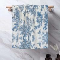 Toile De Jouy Toalla Algodón Francés Azul Marino Baño Ducha Deportes Yoga Toallas - details 109