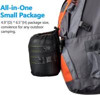 Olla de Camping y Bol de 2 Piezas BOPORO Aleación de Aluminio Portátil con Asa Plegable y Bolsa de Almacenamiento Estilo Redondo Universal - details 3