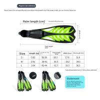 Aletas de buceo antideslizantes para adultos Aletas de snorkel de entrenamiento clásicas - details 0