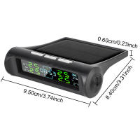 Sistemas de alarma de seguridad para automóviles con pantalla LCD, reloj Digital, sistema de supervisión de presión de neumáticos de coche, USB/Solar TPMS - details 13