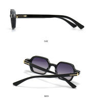 Toyear-gafas de sol hexagonales clásicas de diseñador de marca de lujo para mujeres y hombres, gafas de sol de moda Vintage Punk para damas, remache, montura pequeña - details 13