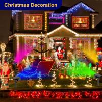 Luces Solares LED Exterior Jardin [8 Paquete/72LED], LED Exterior Solares Potente Impermeable Lampara Luz Solar Exterior Iluminacion para Suelo Exteriores, Blanco Calida - details 41