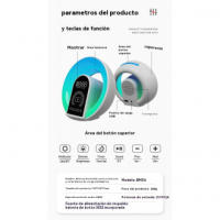 Altavoz Bluetooth Fantasía Dazzle Color Luz Ambiental Decoración de Escritorio Cargador Inalámbrico Portátil - details 0