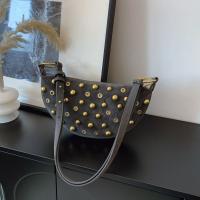 Bolso cruzado con remaches de Metal a la moda, bolso de hombro Y2k de estilo Punk hueco, bolso para axila para chica picante y dulce, diario - details 9