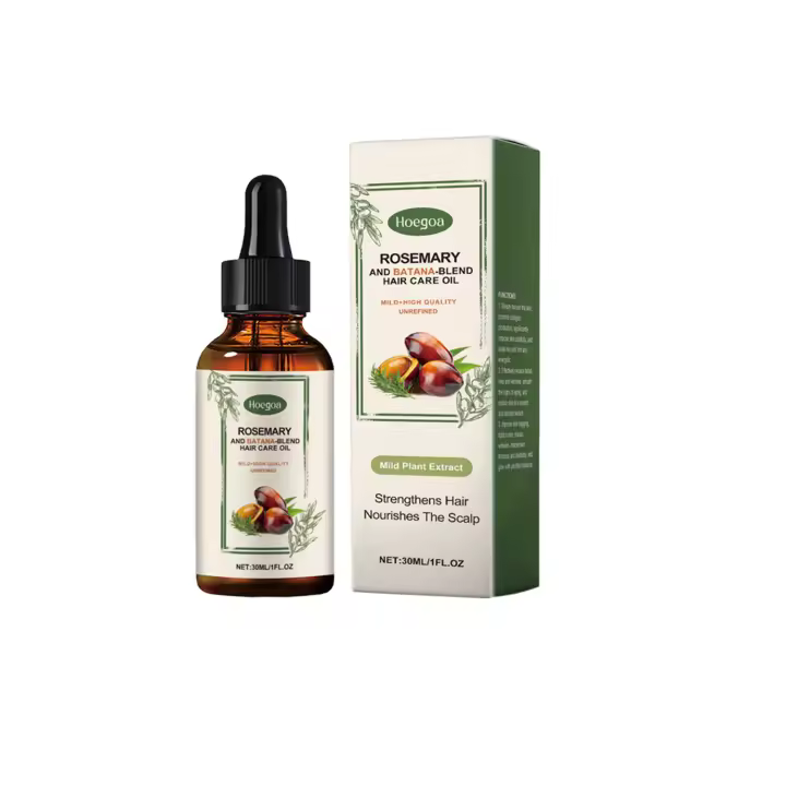 HOEGOA Folículos de aceite de romero, hidrata el cabello, nutre el cuero cabelludo, irradia brillo al cabello - 1