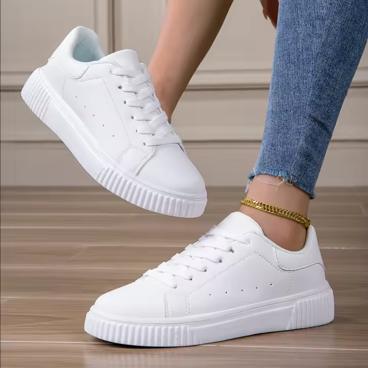 Zapatillas deportivas informales para mujer, zapatos planos a la moda, transpirables, cómodos y ligeros, antideslizantes, regalo - 1