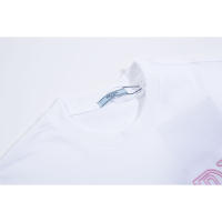 Las mejores camisas casuales básicas de moda de verano, camisetas holgadas de algodón puro para hombres y nuevas camisas de manga corta para parejas con estampados de logotipos en la parte delantera. - details 2