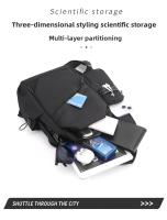 Bolso de pecho antirrobo para hombre, pequeña mochila de viaje para mujer, bolso impermeable de nailon para deportes al aire libre, bandolera tipo bandolera - details 5